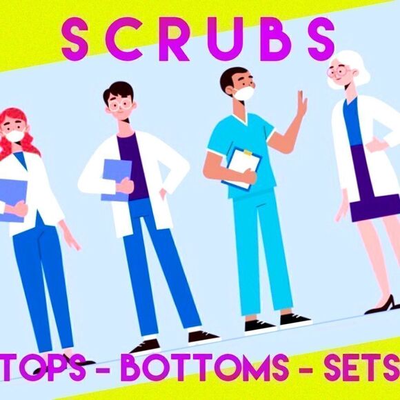 SCRUBS: Tops, Bottoms, Sets, Mixed Sizes Cherokee Wonderwink greentown Dickies - Picture 1 of 1